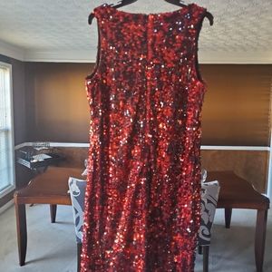 Ashley Stewart Dresses - Red & Black sequin dress Ashley Stewart Dresses - Red & Black sequin dress